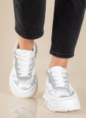 Chunky sneakers σε συνδυασμό υλικών 431.LY697-L