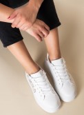 Sneakers με πλατφόρμα και σχέδιο καρδιές 431.LY760-L