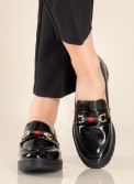 ADAMS Loafers λουστρίνι με αλυσίδα 004.848-24548-L