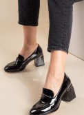 Adams λουστρίνι loafers με τακούνι 004.815-24503-LU