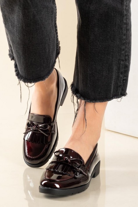 Loafers λουστρίνι με διακοσμητικό φιογκάκι 330.5301-LU