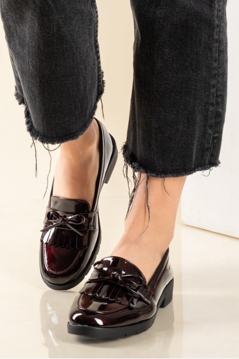 Loafers λουστρίνι με διακοσμητικό φιογκάκι 330.5301-LU