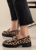 Pony skin loafer με χρυσή αλυσίδα 330.2503-PS