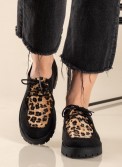 Δετό loafer με animal print 330.2502-PS