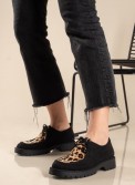 Δετό loafer με animal print 330.2502-PS