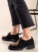 Δετό loafer με animal print 330.2502-PS