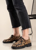 Δετό loafer με animal print 330.2502-PS