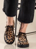 Δετό loafer με animal print 330.2502-PS