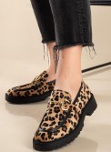 Pony skin loafer με χρυσή αλυσίδα 330.2503-PS