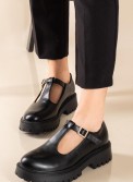 T-Strap loafers με chunky σόλα 330.H9027-1-L