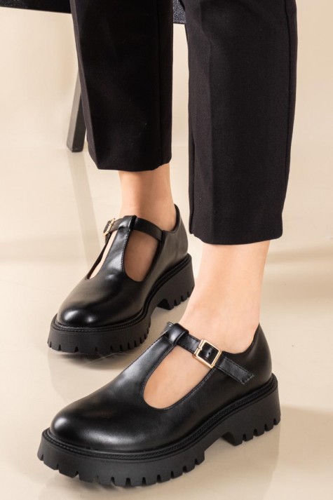 T-Strap loafers με chunky σόλα 330.H9027-1-L