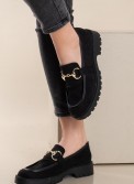 Pony skin loafer με χρυσή αλυσίδα 330.2503-PS