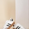 Street style δίσολα sneakers με ρίγες 425.C726-L ΑΣΠΡΟ