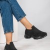 Chunky slip-on sneakers τύπου κάλτσα 416.LY505-F ΜΑΥΡΟ