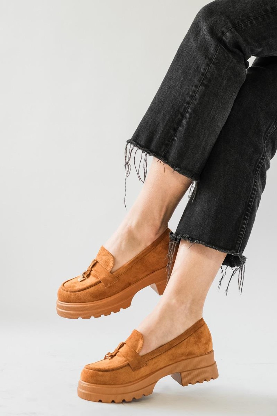 Suede loafers με chunky σόλα 396.D2730-L ΤΑΜΠΑ