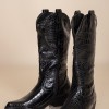 Western boots 330.JL5690-L ΜΑΥΡΟ