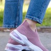 Υφασμάτινα running sneaker τύπου κάλτσα 306.TF172-F ΡΟΖ