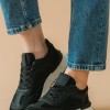 Chunky sneakers σε συνδυασμό χρωμάτων 330.LY585-L ΜΑΥΡΟ/ΑΣΠΡΟ