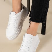 Δίσολα basic tennis sneakers 431.MS4036-L ΑΣΠΡΟ/ΧΡΥΣΟ