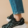 Chunky sneakers σε συνδυασμό υλικών 330.LY671-L ΜΑΥΡΟ/ΑΣΠΡΟ