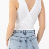 Ripped Crop Top 402.0367-TOP ΑΣΠΡΟ