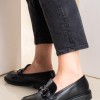 PAREX Loafers με διακοσμητική αγκράφα 022.105-30-006-L ΜΑΥΡΟ