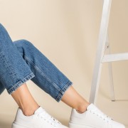 Casual δίσολα tennis sneakers 431.LY542-L ΑΣΠΡΟ