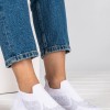 Chunky slip-on sneakers τύπου κάλτσα 416.LY505-F ΑΣΠΡΟ