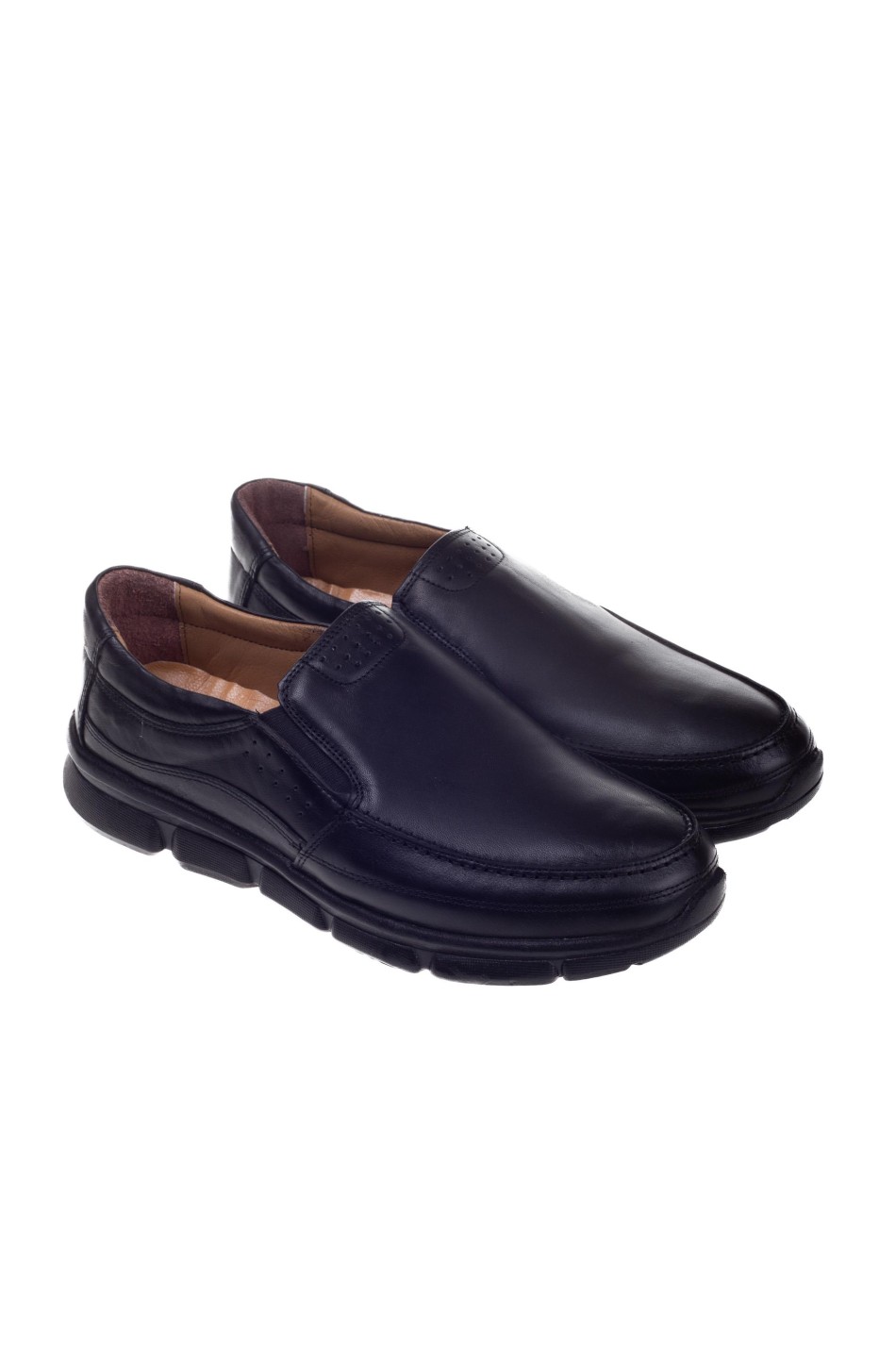 Casual ανδρικό slip-on 202.GER204-L ΜΑΥΡΟ