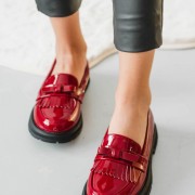 Loafers λουστρίνι για κορίτσια 396.DR19-LU ΜΠΟΡΝΤΩ