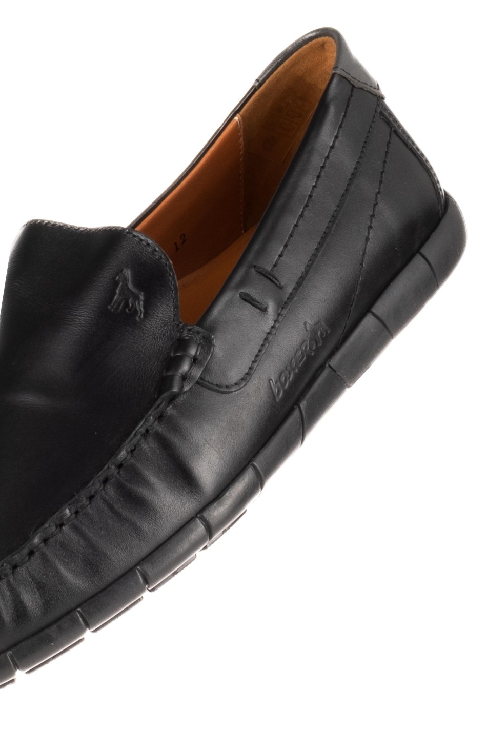 BOXER δερμάτινα ανατομικά loafers-μοκασίνια 031.21316-L ΜΑΥΡΟ