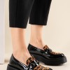 Loafers με pony skin λεοπάρ λεπτομέρειες 431.RQ507-A-L ΛΕΟΠΑΡ