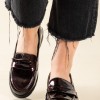 Basic loafers με λουστρίνι 330.5306-LU ΜΠΟΡΝΤΩ