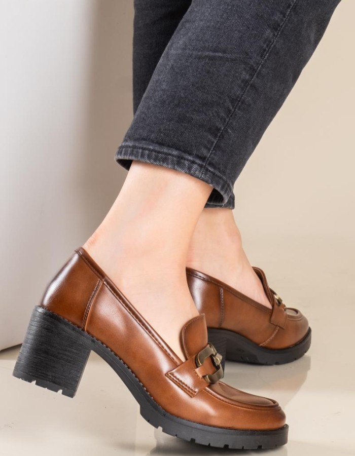 B-SOFT block-heeled loafers 405.2317-11-L ΚΑΦΕ