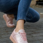 Δίπατα περλέ sneakers 330.TIB-6-L ΡΟΖ