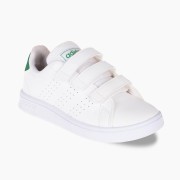 ADIDAS Παιδικό Sneaker Advantage με σκρατς 393.EF0223-L ΑΣΠΡΟ/ΠΡΑΣΙΝΟ