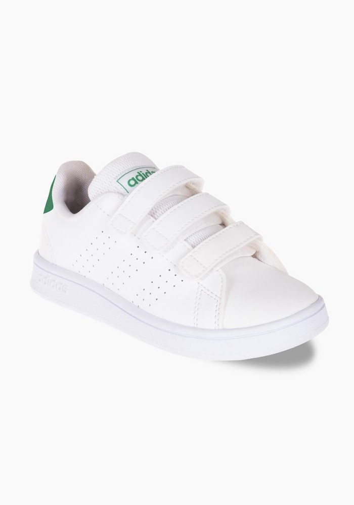 ADIDAS Παιδικό Sneaker Advantage με σκρατς 393.EF0223-L ΑΣΠΡΟ/ΠΡΑΣΙΝΟ