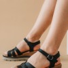 Comfort πλατφόρμα με φαρδιά φάσα 428.28-39-L ΜΑΥΡΟ