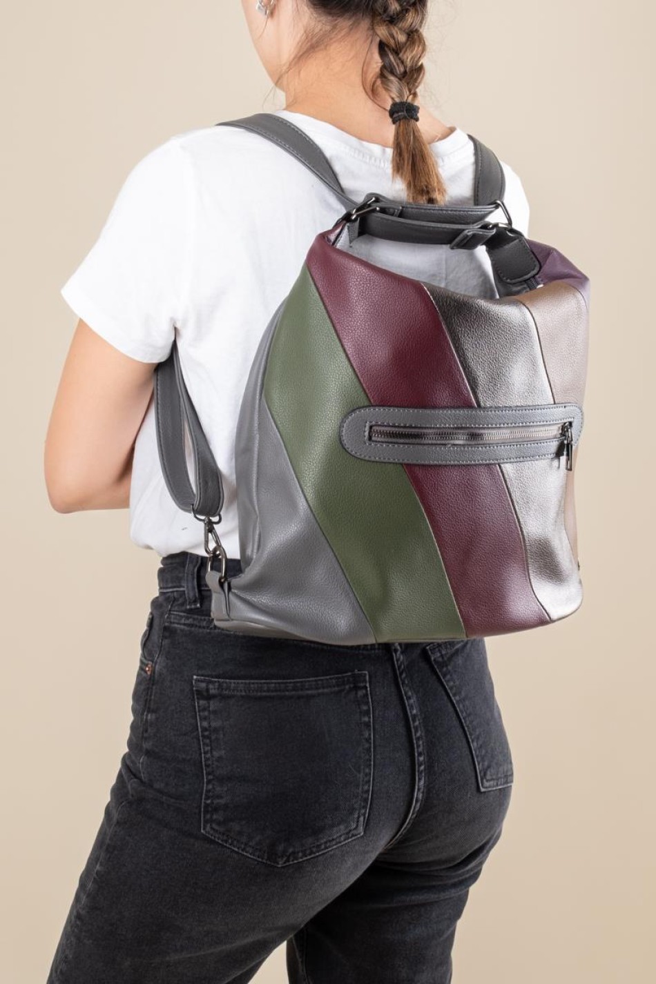 Backpack-Τσάντα ώμου 427.7004 ΓΚΡΙ