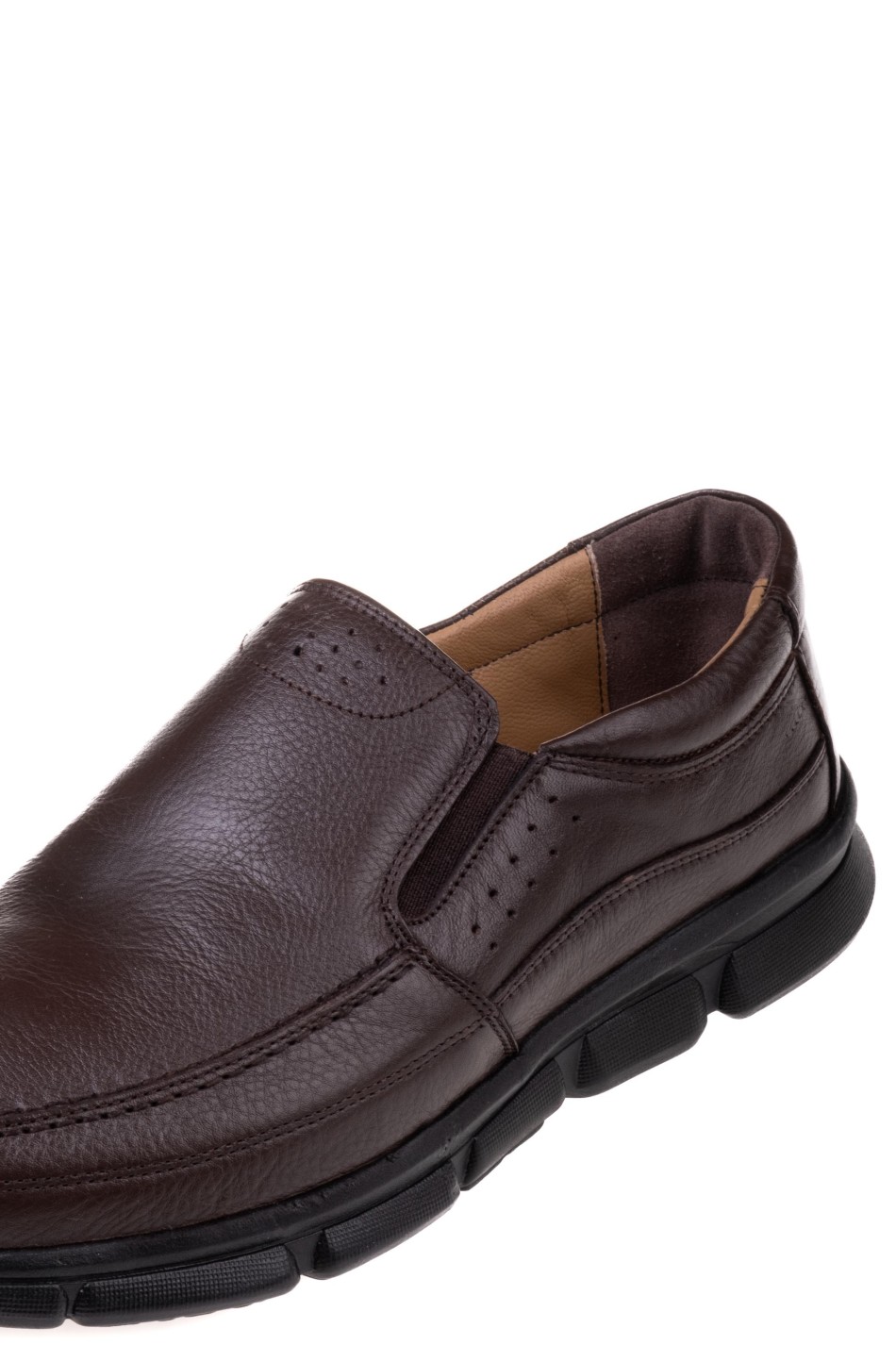 Casual ανδρικό slip-on 202.GER204-L ΚΑΦΕ