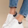 Casual δίσολα tennis sneakers 431.LY542-L ΑΣΠΡΟ/ΖΕΒΡΑ