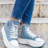 Refresh πάνινα sneakers με ιδιαίτερη σόλα 395.170846-F ΓΑΛΑΖΙΟ