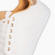 Basic tennis sneakers 364.DML377-L ΑΣΠΡΟ/CHAMPAGNE