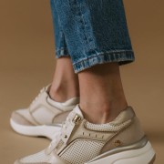 XTI Sneakers με πλατφόρμα και φερμουάρ 395.142578-L ΜΠΕΖ