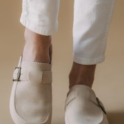 Fussbett suede clogs με τοκά 330.5008-C ΜΠΕΖ