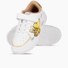 Sneakers για κορίτσια με velcro 433.GD4525-26-L ΑΣΠΡΟ/CHAMPAGNE