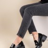 Tracksole block-heeled loafer 330.D2737A-L ΜΑΥΡΟ