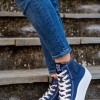 Refresh πάνινα sneakers με διπλή σόλα 395.170676-F ΜΠΛΕ