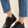 Basic tennis sneakers 431.OX2313-L ΜΑΥΡΟ