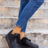 Casual δίπατα sneakers 330.LYR468-L ΜΑΥΡΟ